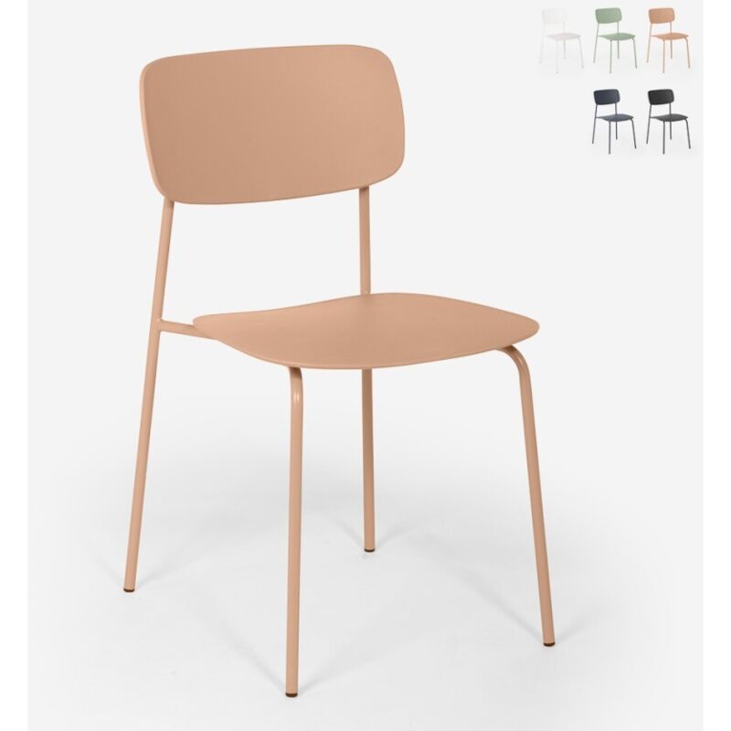 Chaise de cuisine et salon au design moderne Josy - Rose