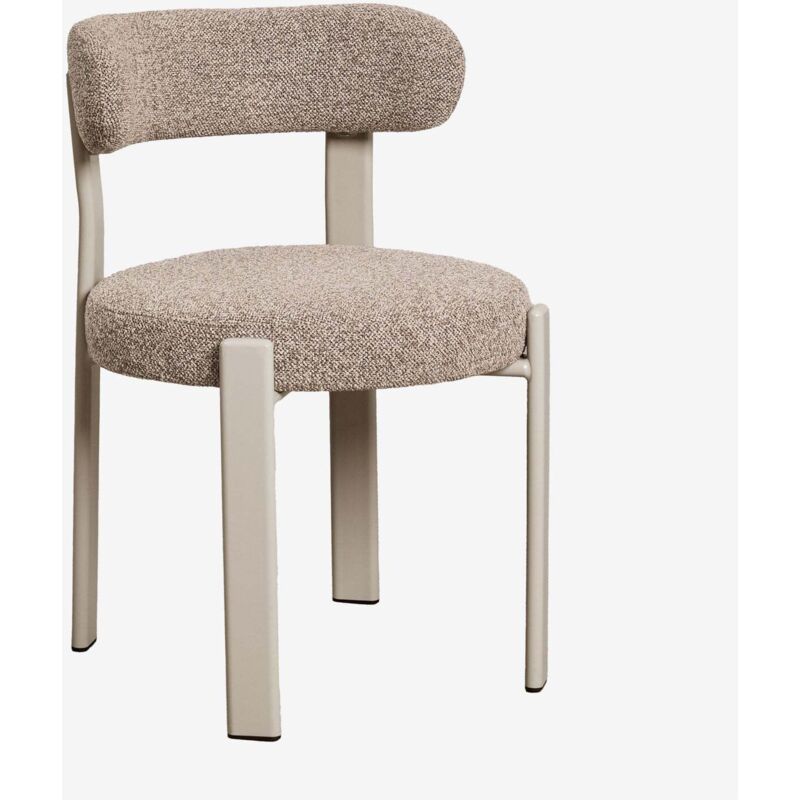 Chaise de salle à manger rembourrée et en fer Jolie SKLUM Brun Moka Chaise de salle à manger rembourrée et en fer Jolie SKLUM Brun Moka