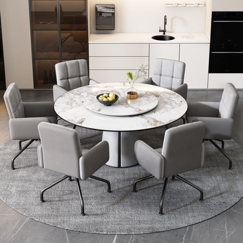 Redom - Chaise de salle à manger en velours, chaises de couleur assortie, lot de 6, fauteuil, chaise de bar, salon, chambre à coucher, chaise