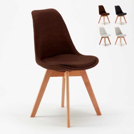 Chaise de salle à manger et cuisine avec coussin design scandinave Tulip NORDIQUE Plus