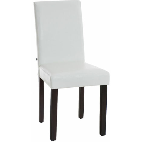 Chaise de salle à manger Ina similicuir avec pieds en Bois