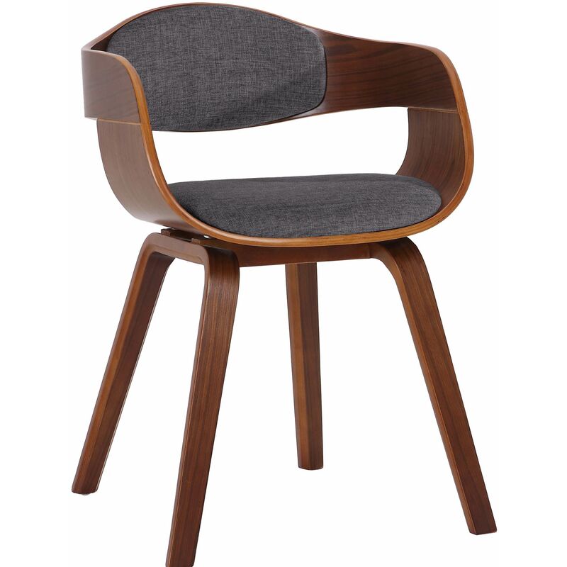 Chaise de conference clp en bois non pliable H. 73 cm interieur gris