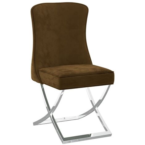 vidaXL 1/2/4/6x Chaise de Salle à Manger Velours Inox Cuisine Multicolore