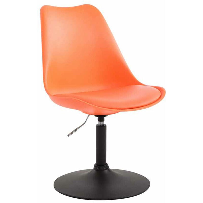 CLP - Chaise de lunch Bureau réglable en cuir écologique et plastique moderne diverses couleurs Couleur : Orange