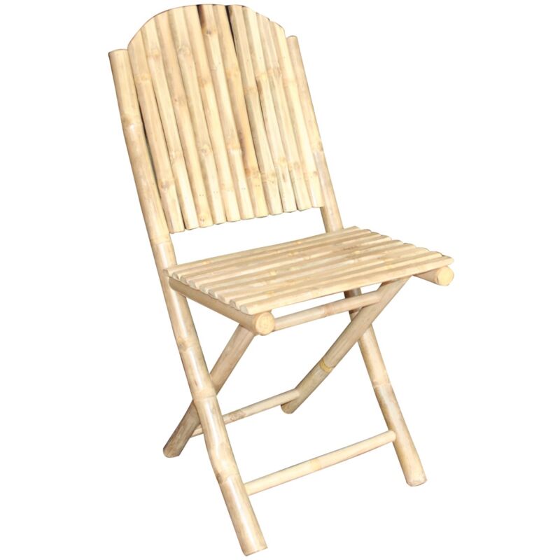 Signes Grimalt - Chaise de salle à manger en bambou naturel, design moderne, mobilier d'appoint pour salle à manger et cuisine, style minimaliste