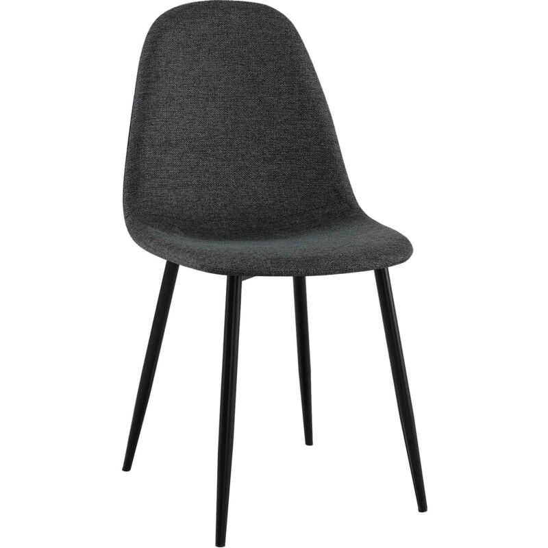 Chaise clp interieur 88 cm noir en metal