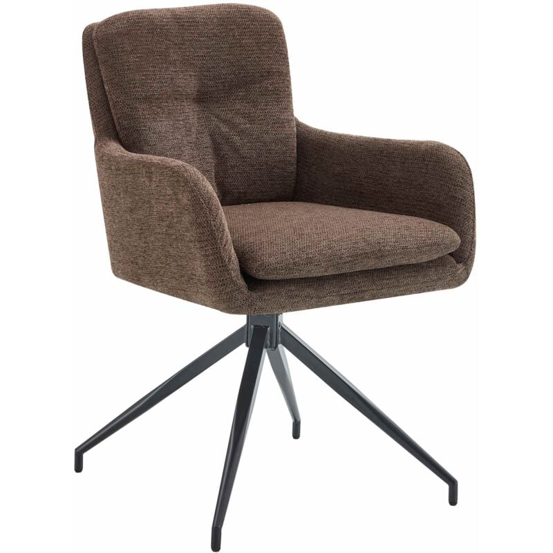 CLP - Chaise de salle à manger Pickett Tissu Marron