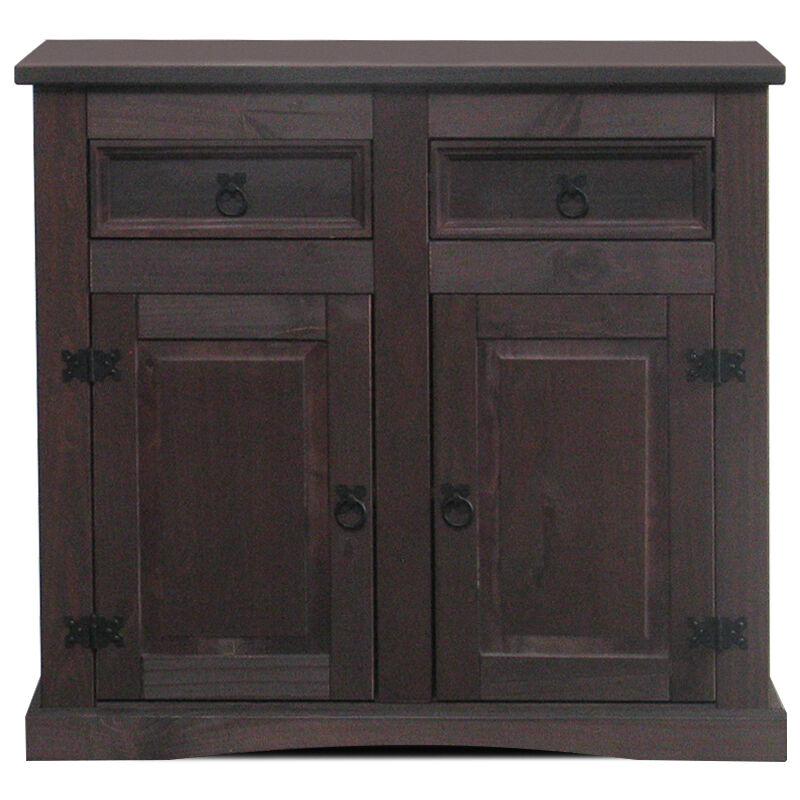 Ebuy24 - New Mexico Buffet, largeur 91 cm, hauteur 84 cm, avec 2 tiroirs et 2 portes, coloniales cémentées/ciré.