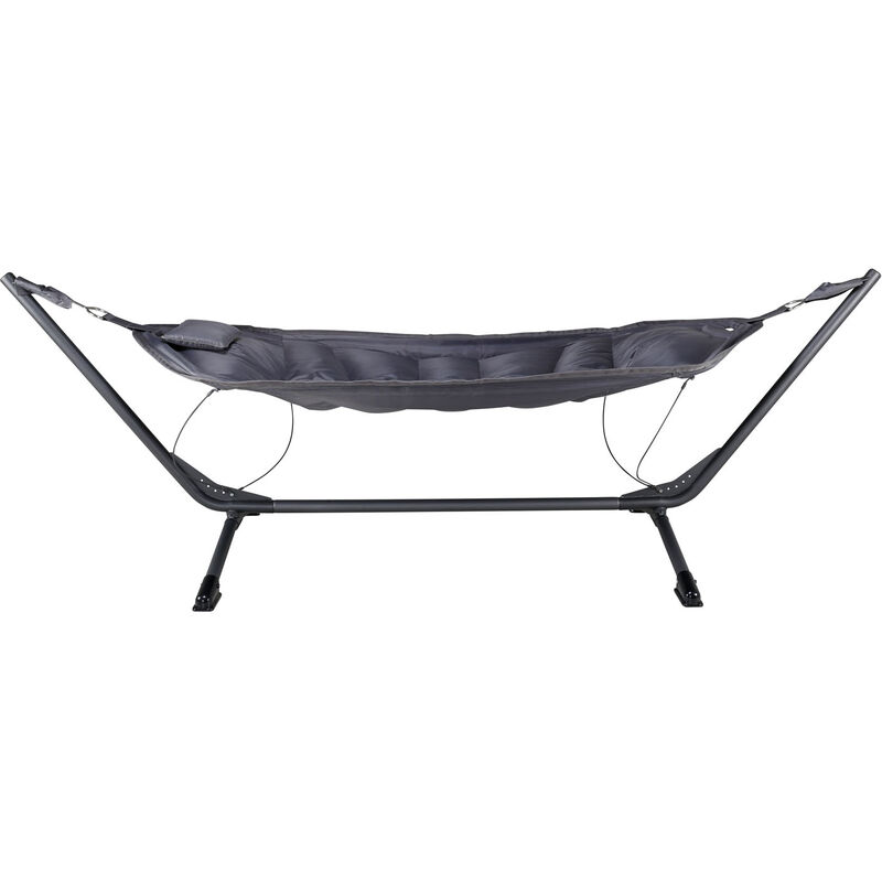 Nino Hamac sur support, gris, noir.