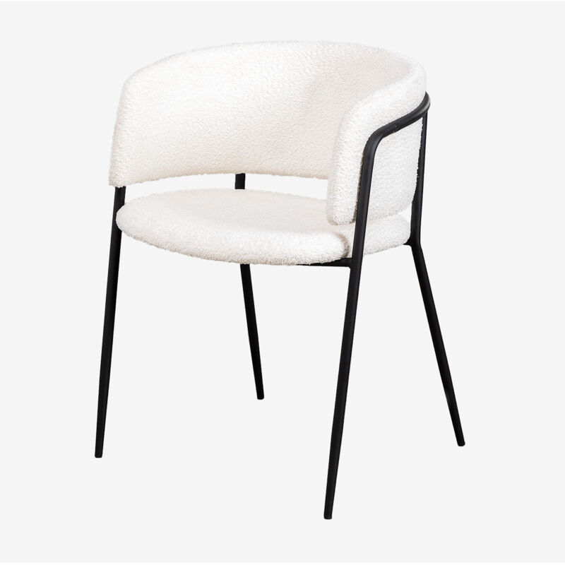 Chaise de salle à manger rembourrée Nalon SKLUM Noir Chaise de salle à manger rembourrée Nalon SKLUM Noir