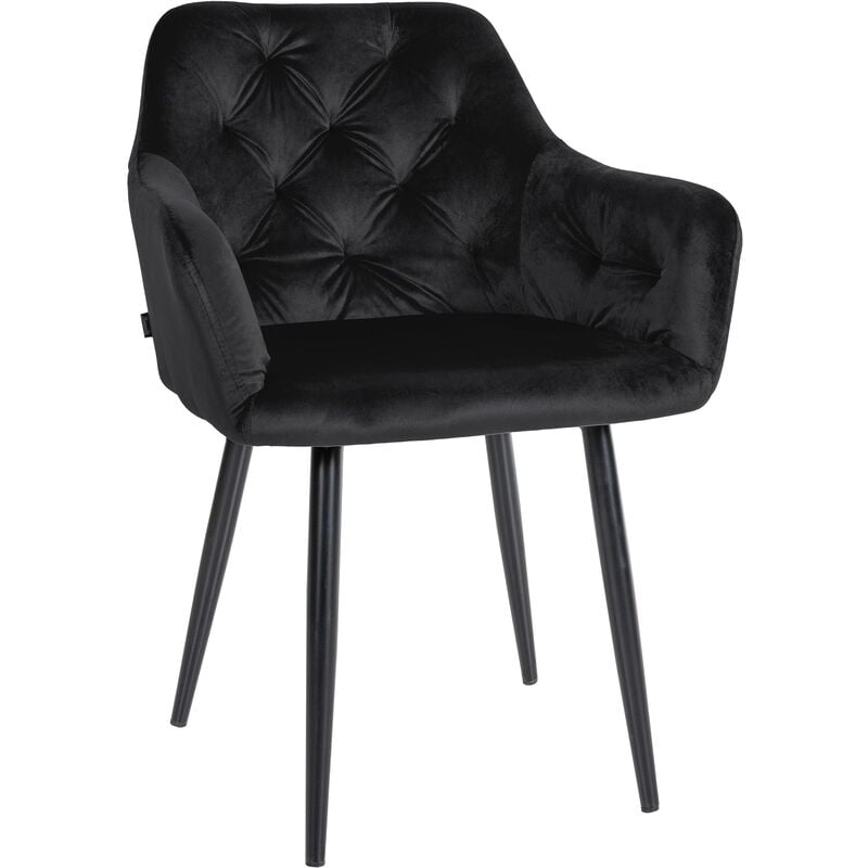 Chaise de restauration Stanley Velvet Nero