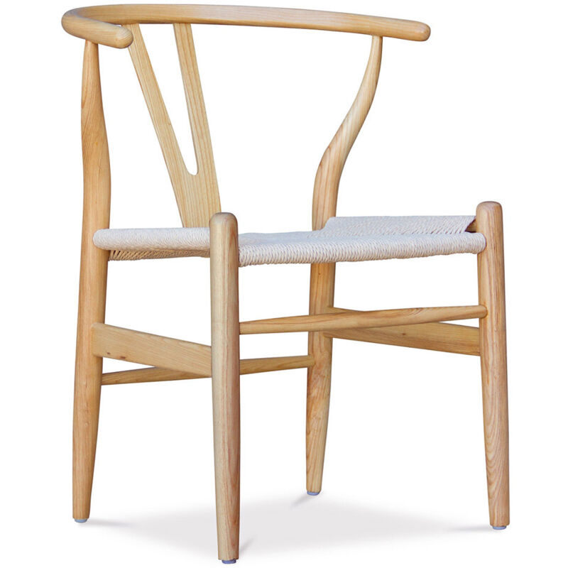 Privatefloor - Chaise de salle à manger en bois - Style scandinave - Wish Bois naturel