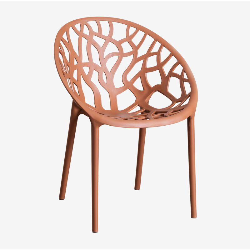 Sklum - Chaise de salle à manger empilable Ores Rouille