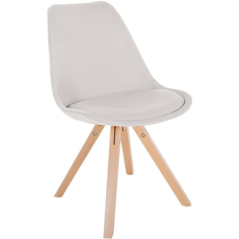 CLP - Chaise de tissu Sofia Cream, Nature (Eckig)
