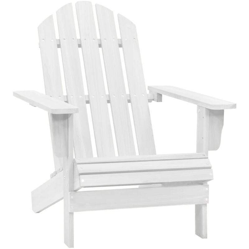 Chaise de jardin bois blanc