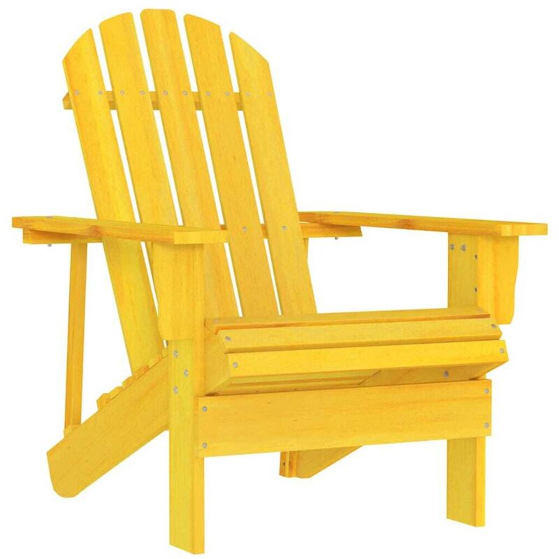 Vidaxl - Chaise de jardin Adirondack Bois de sapin massif Jaune
