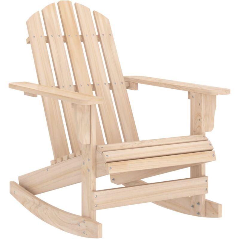 Chaise à bascule de jardin Adirondack bois de sapin massif Vidaxl
