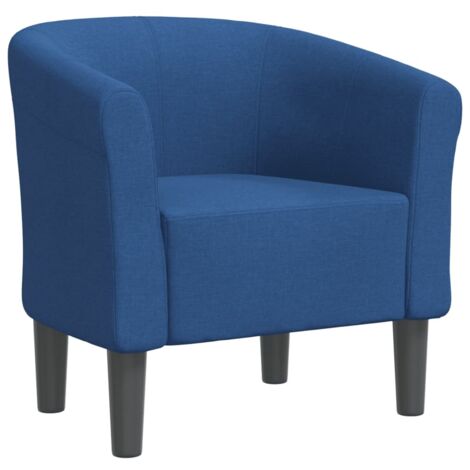 Chaise de salon，Chaise cabriolet bleu tissu CFW20135