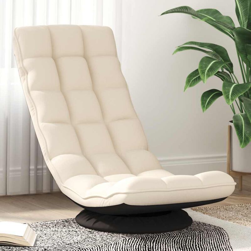 Chaise de sol pivotante en lin 70x51x79 cm vidaXL