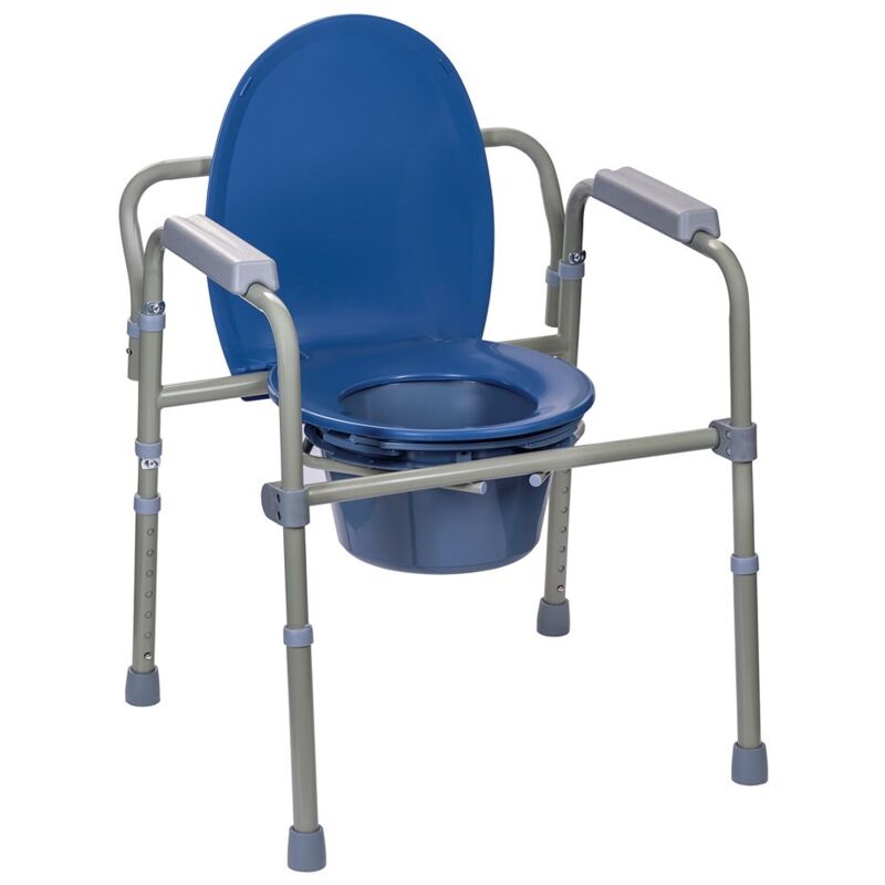Chaise de toilette pliante 3 en 1
