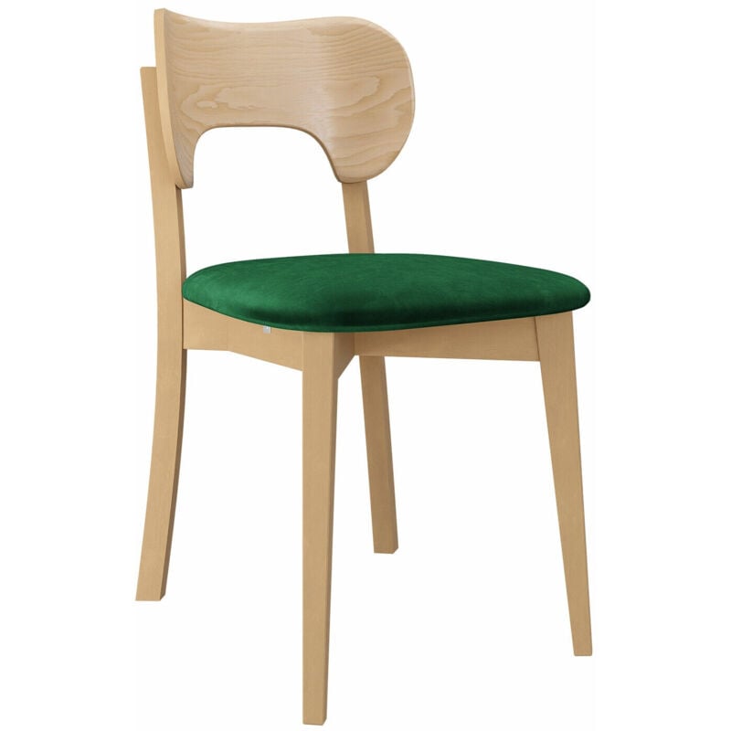 Chaise Dearborn 102, Magic Velvet 2225, 80x48x51cm, Tapisserie, En bois, Bois