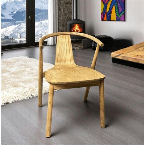 Chaise design en bois PALERME