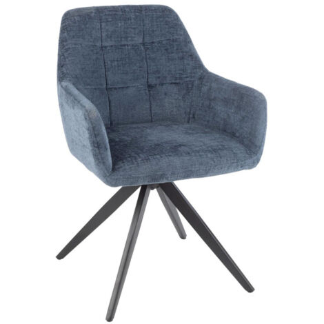 Chaise Design "Louna" 85cm Bleu