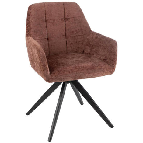 Chaise Design "Louna" 85cm Marron