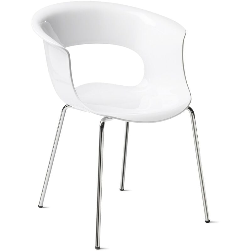 Chaise design - miss b antichock 4 legs - deco - Blanc