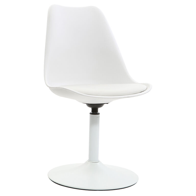 Miliboo - Chaise design pivotant blanc mat steevy V2 Miliboo - Chaise design pivotant blanc mat steevy V2