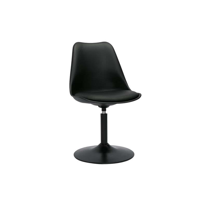 Miliboo - Chaise design pivotant noir mat steevy V2 Miliboo - Chaise design pivotant noir mat steevy V2