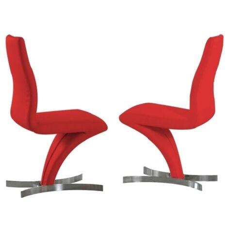 Chaise design rouge Signus