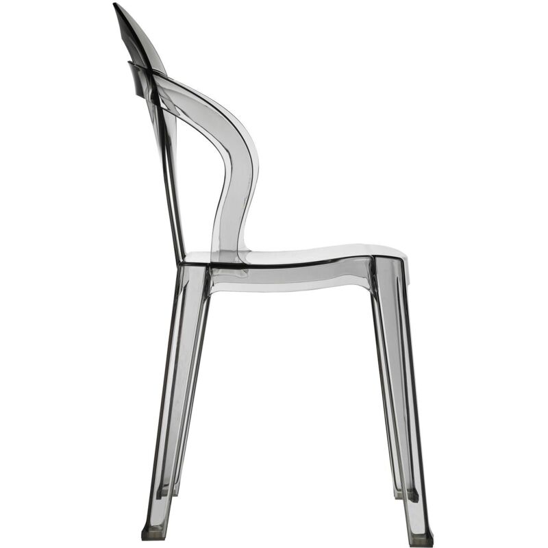Chaise design - TITI - vendu à l'unité - deco - Gris Transparent