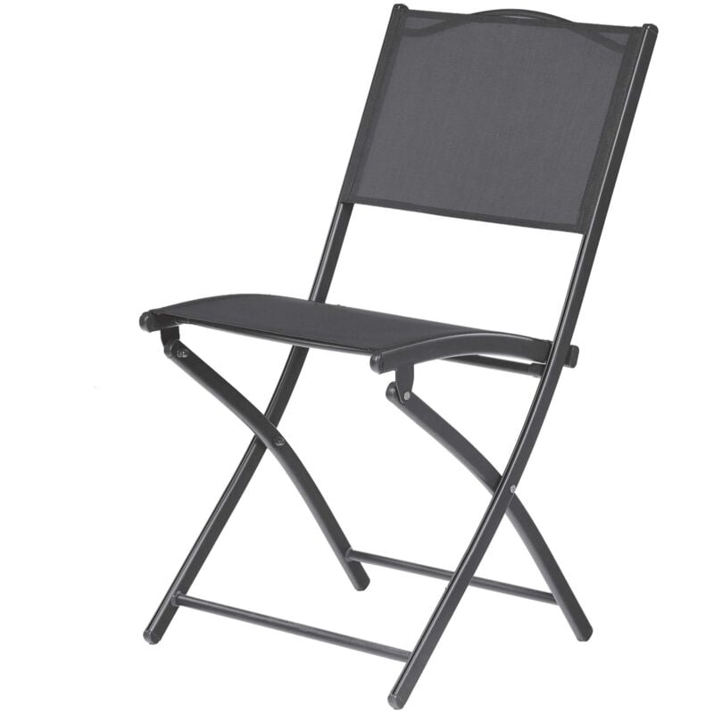 Ozalide - Chaise pliante alu gris anthracite