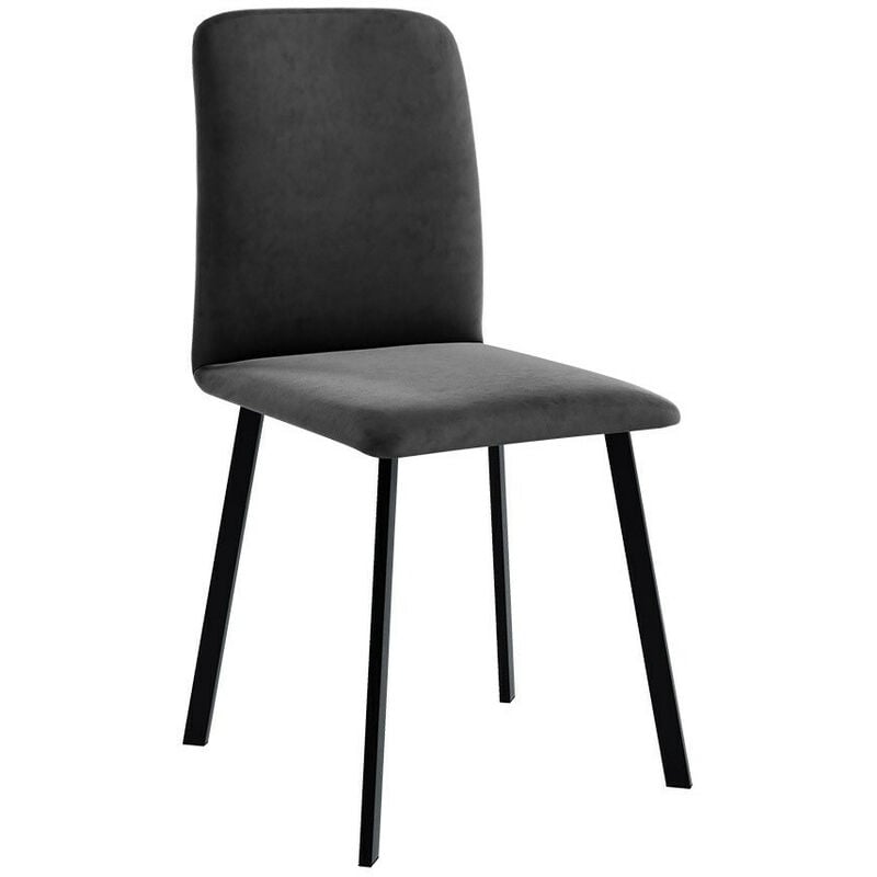 Mobilier1 - Chaise Edmond 115, Amor Velvet 4321, 91x48x55cm, Tapisserie, Métallique