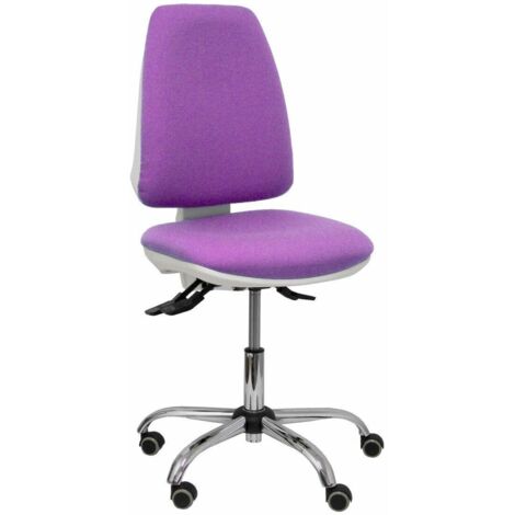 Chaise Elche blanc asincro bali lilas parquet roulettes