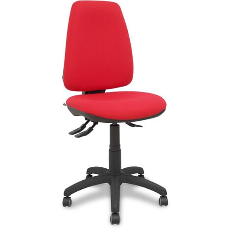 Chaise Elche S bali rouge roues de parquet