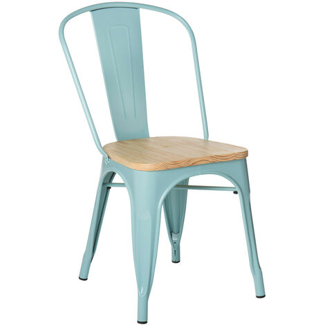 SKLUM Chaise Empilable en Bois LIX Salle à Manger Cuisine Style Industriel