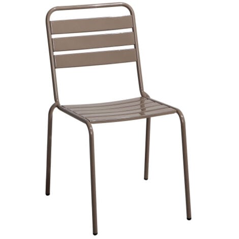 Chaise empilable taupe - NOMADE