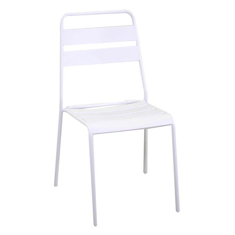Chaise Rovigo en aluminium blanc Chaise Rovigo en aluminium blanc