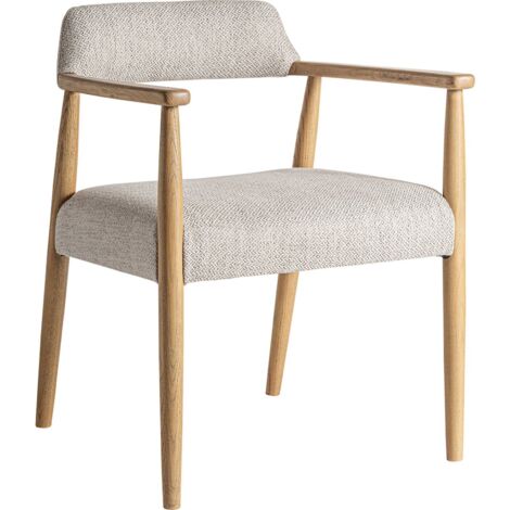 Chaise en bois de frêne style colonial brun clair finition naturelle - Brun clair bois naturel