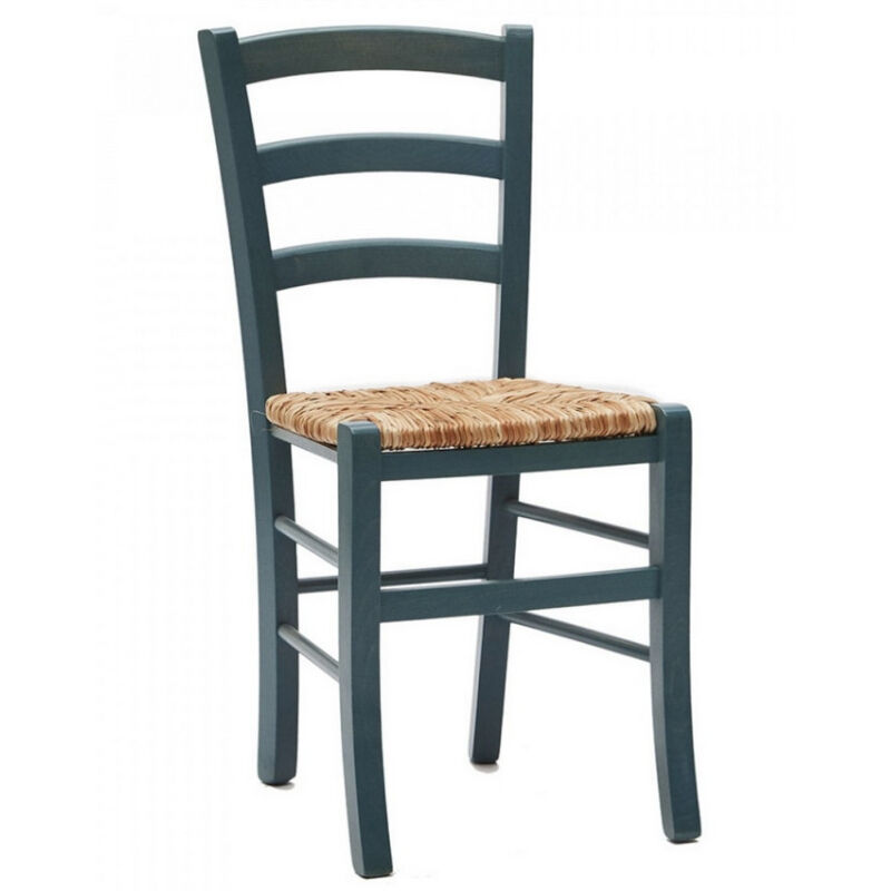 Chaise en bois de hêtre et paille Naturalia - Lot de 2-Vert olive Chaise en bois de hêtre et paille Naturalia - Lot de 2-Vert olive