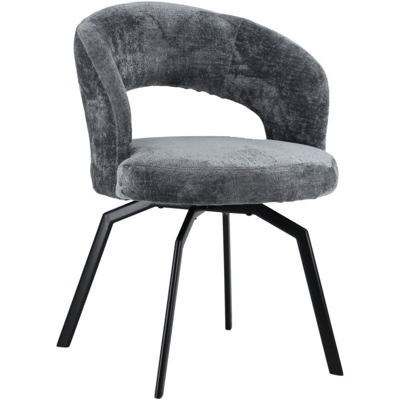 Happy Garden - Chaise en chenille grise ehba