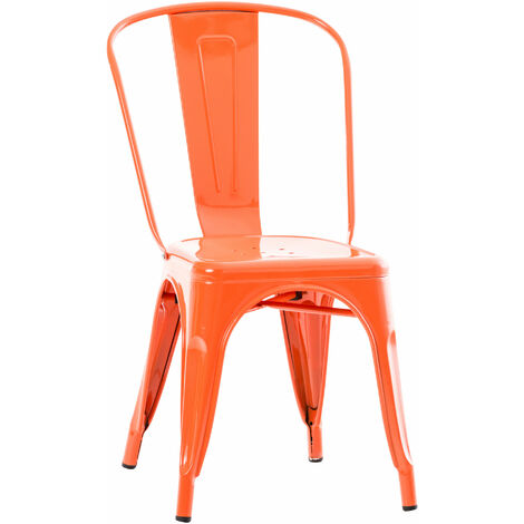 Chaise en métal Benedikt V2 orange