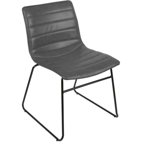 Chaise en métal design industriel BROOKLYN