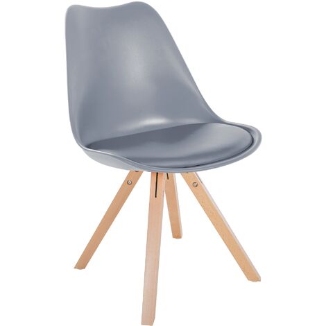 Chaise en plastique en plastique Sofia, nature (eckig)