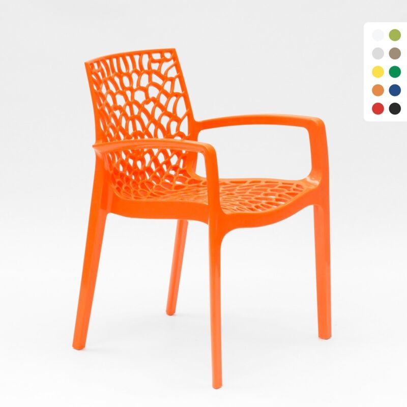 Grand Soleil – Fauteuil de jardin empilable en polypropylène Highmopp