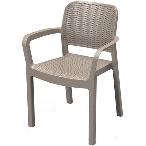 Chaise en Polypropylène 'Bella' Cappuccino