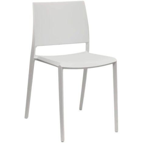Chaise en polypropylène Milano Restaurant Bar Blanc