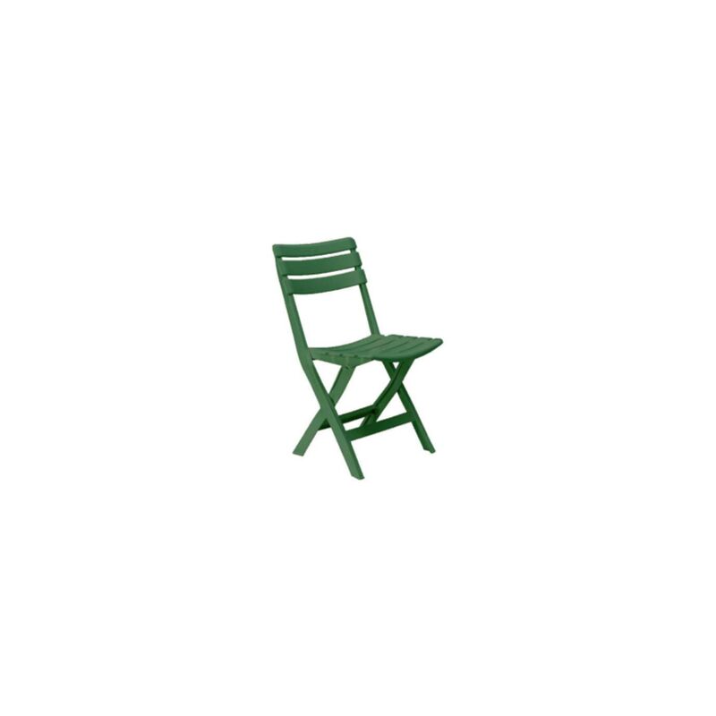 Chaise refermable Pinta en polypropyle'ne vert 41x40x80 cm pour exte'rieur